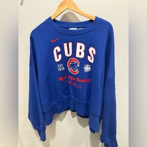 Nike Blue Cubs Graphic Sweatshirt